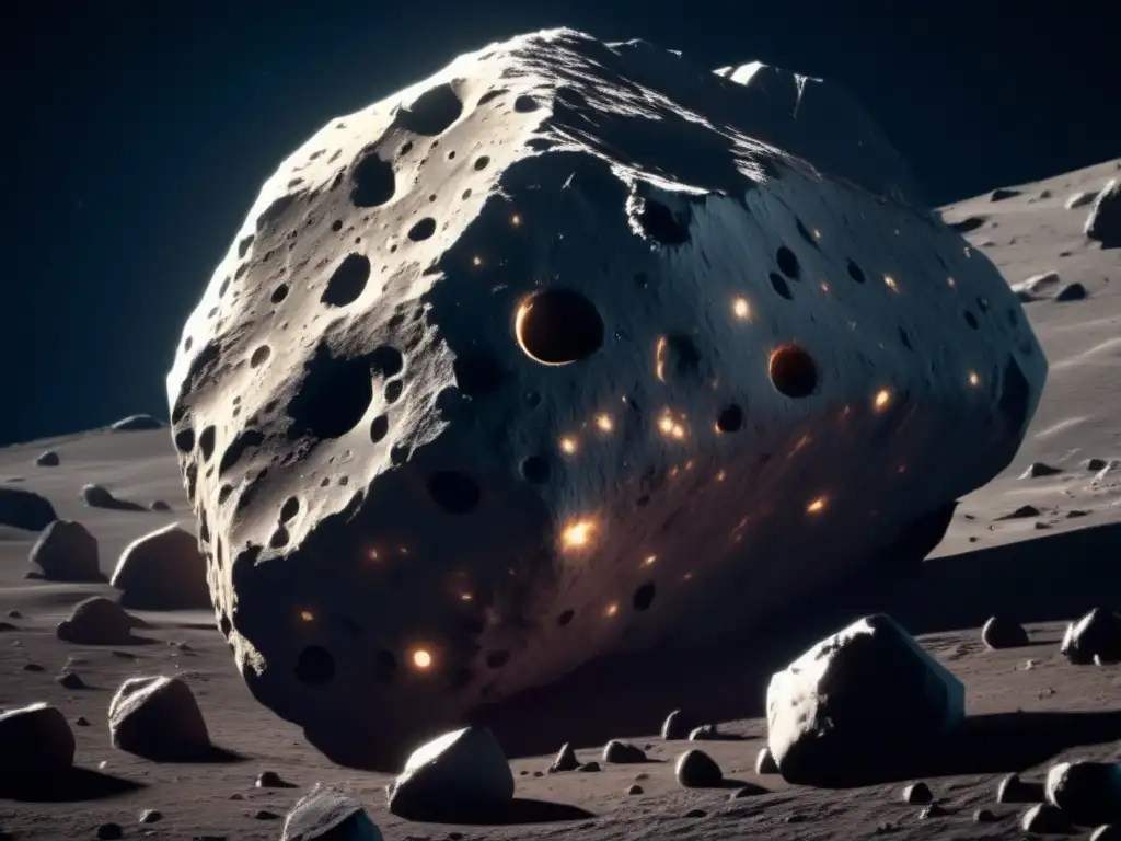 Albedo asteroides tipo C en la oscuridad del espacio