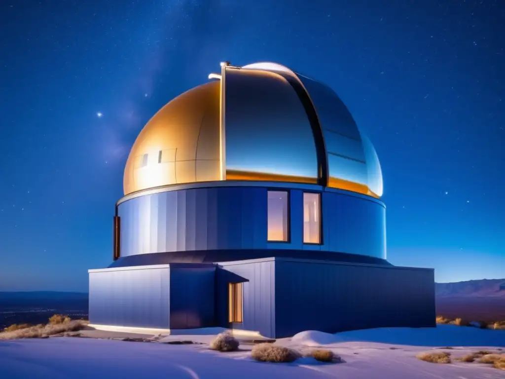 Alerta temprana: observatorio moderno y asteroide en el espacio
