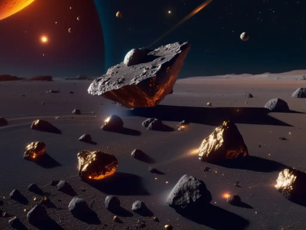 Exploración y aprovechamiento de asteroides en Jupiter, con recursos y tecnología avanzada