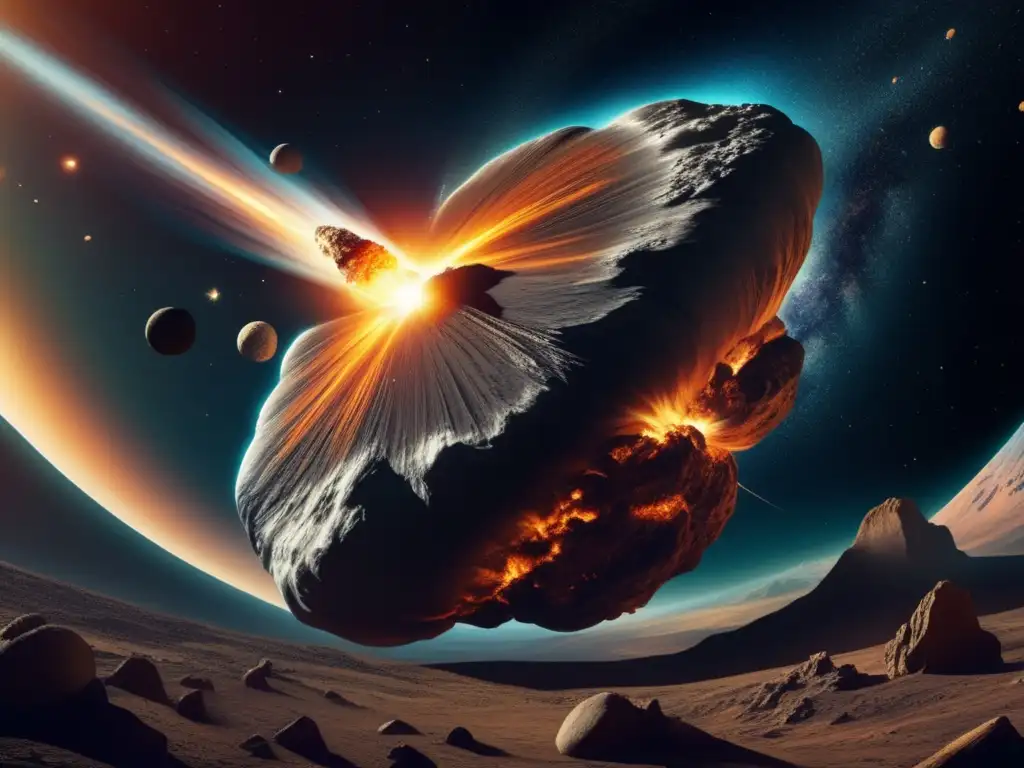 Arte asteroidal: Impacto de asteroides en la tierra