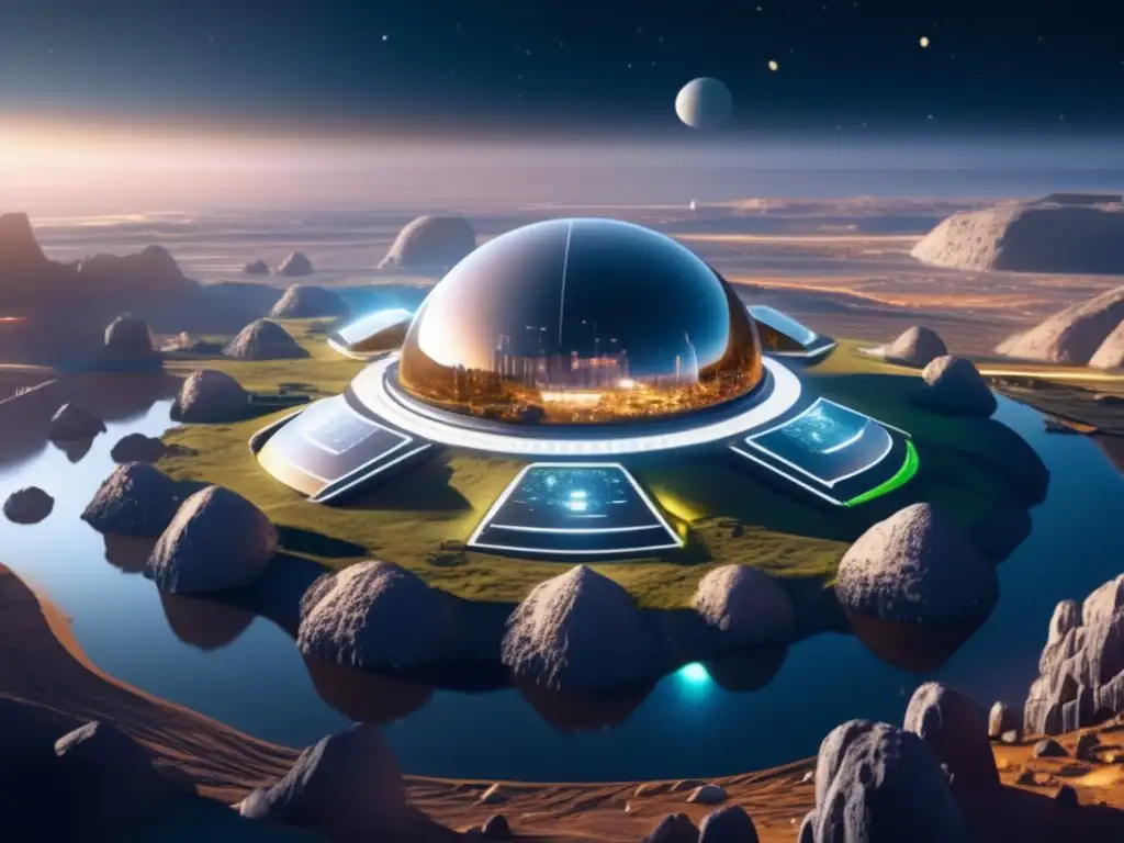 Asentamiento humano asteroide: Desafío tecnológico y maravilla arquitectónica en un paisaje espacial