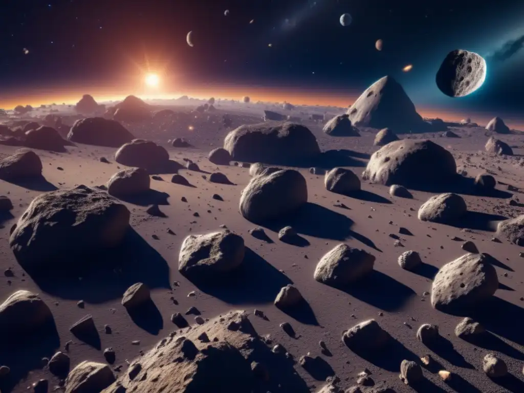 Asombroso campo de asteroides con potencial de recursos