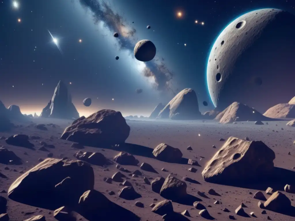 Asteroid field: belleza y beneficios de la minería espacial