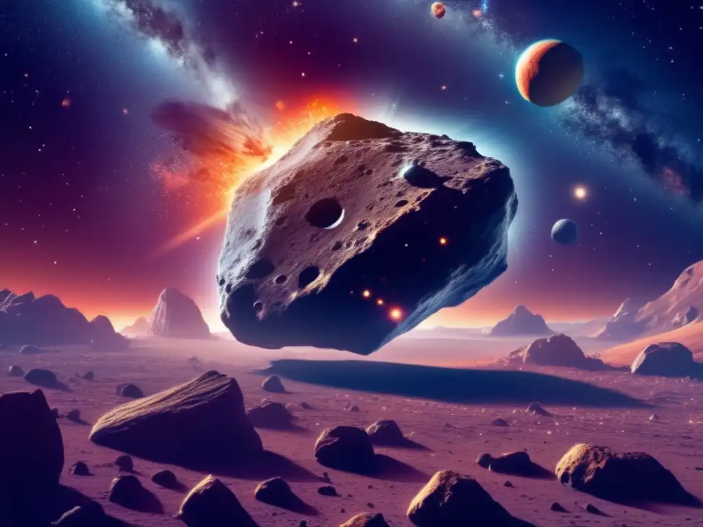 Asteroida en el espacio: beneficios económicos explotación asteroides