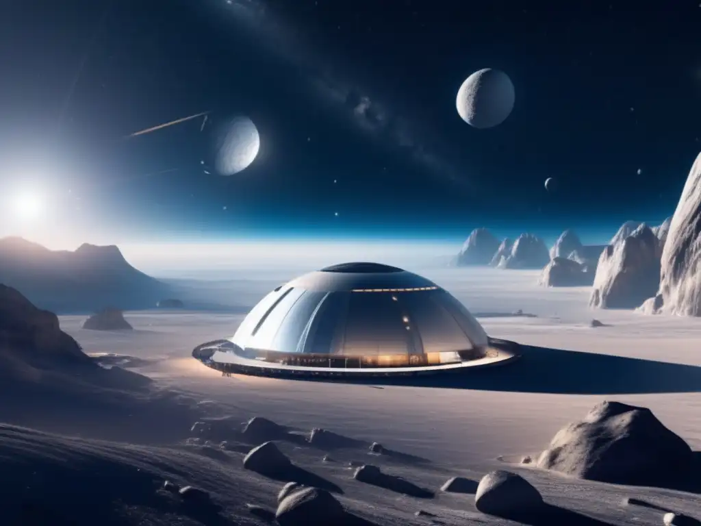 Asteroide Base Alfa: Laboratorios Espaciales Autosostenibles, vista impresionante de la vastedad del espacio