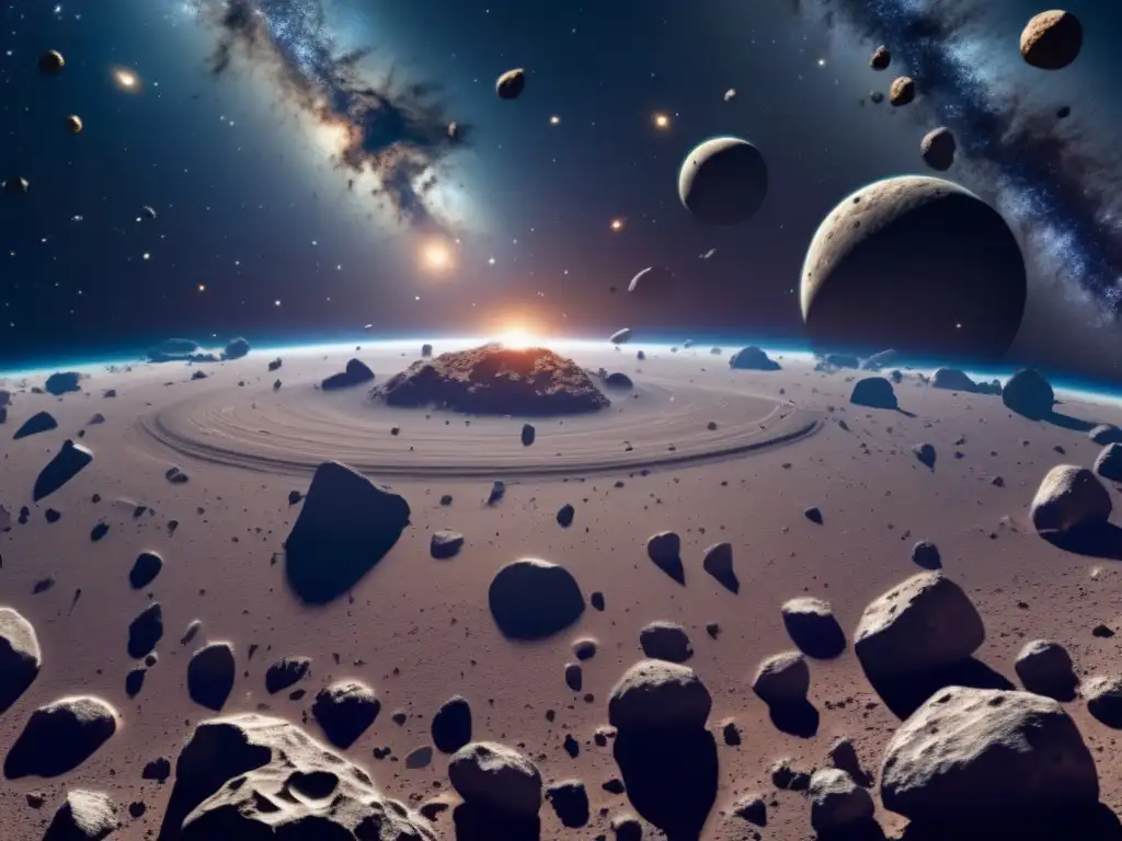 Asteroide infinito en el espacio: Ética en la explotación de asteroides