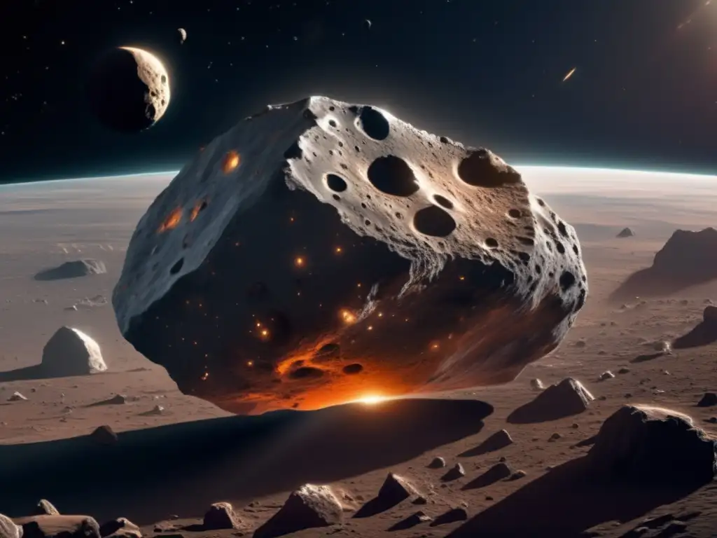 Asteroide masivo en el espacio: Preparación mental para vivir en un asteroide