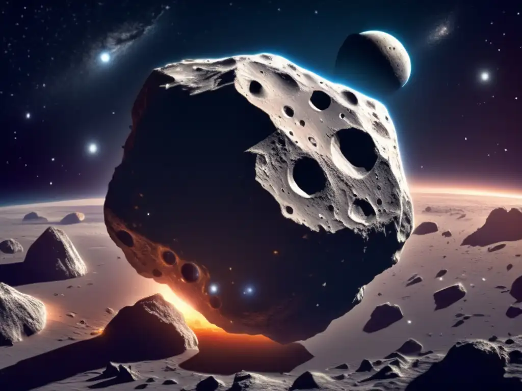 Asteroide masivo en el espacio: Exploración, oportunidades y peligros