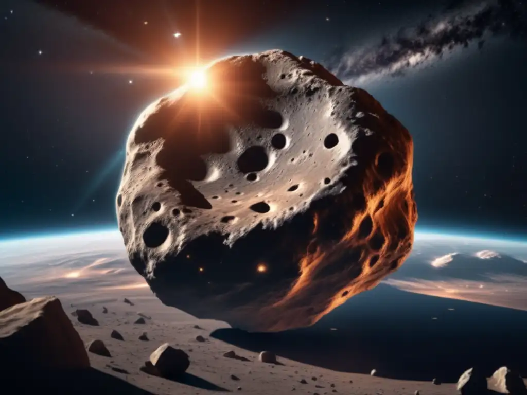 Asteroide masivo en 8k: peligro potencial y belleza celestial - Leyes propiedad recursos espaciales