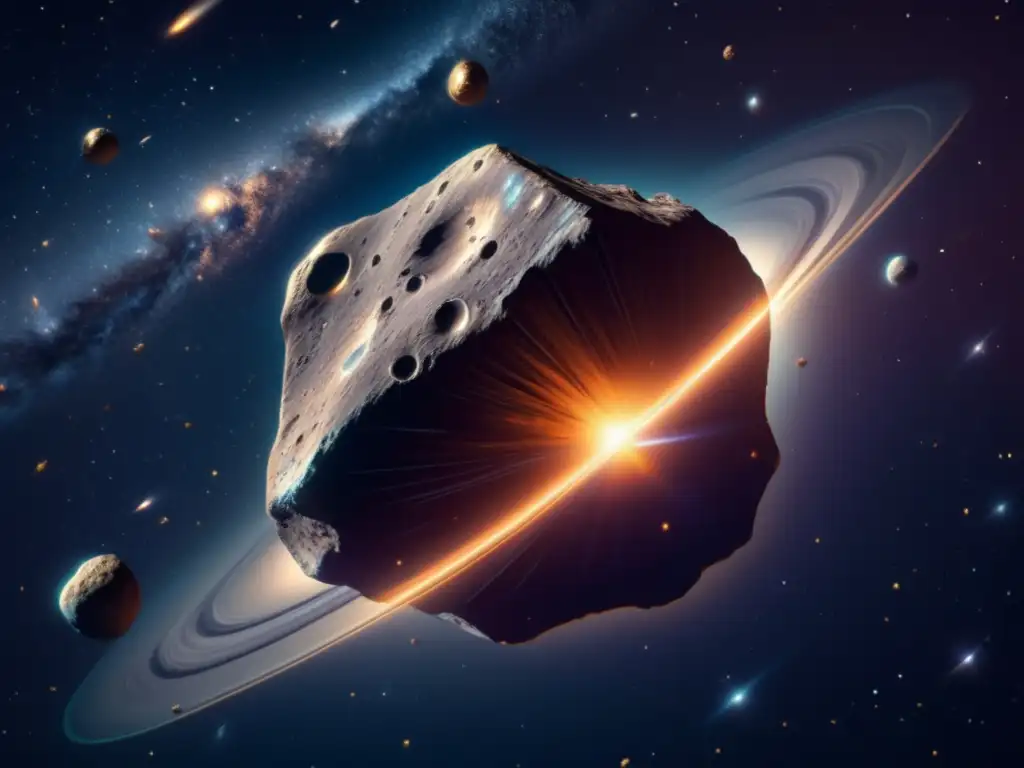 Un asteroide metálico en el espacio: amenaza y exploración
