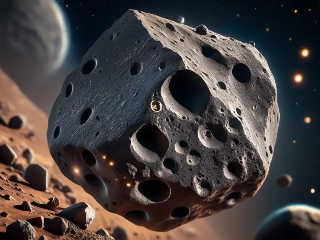 Composición asteroide Centauros, belleza y misterio en 8K
