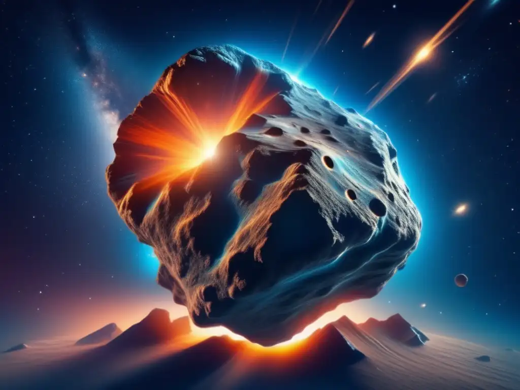 Asteroide con movimientos orbitales en misterioso espacio