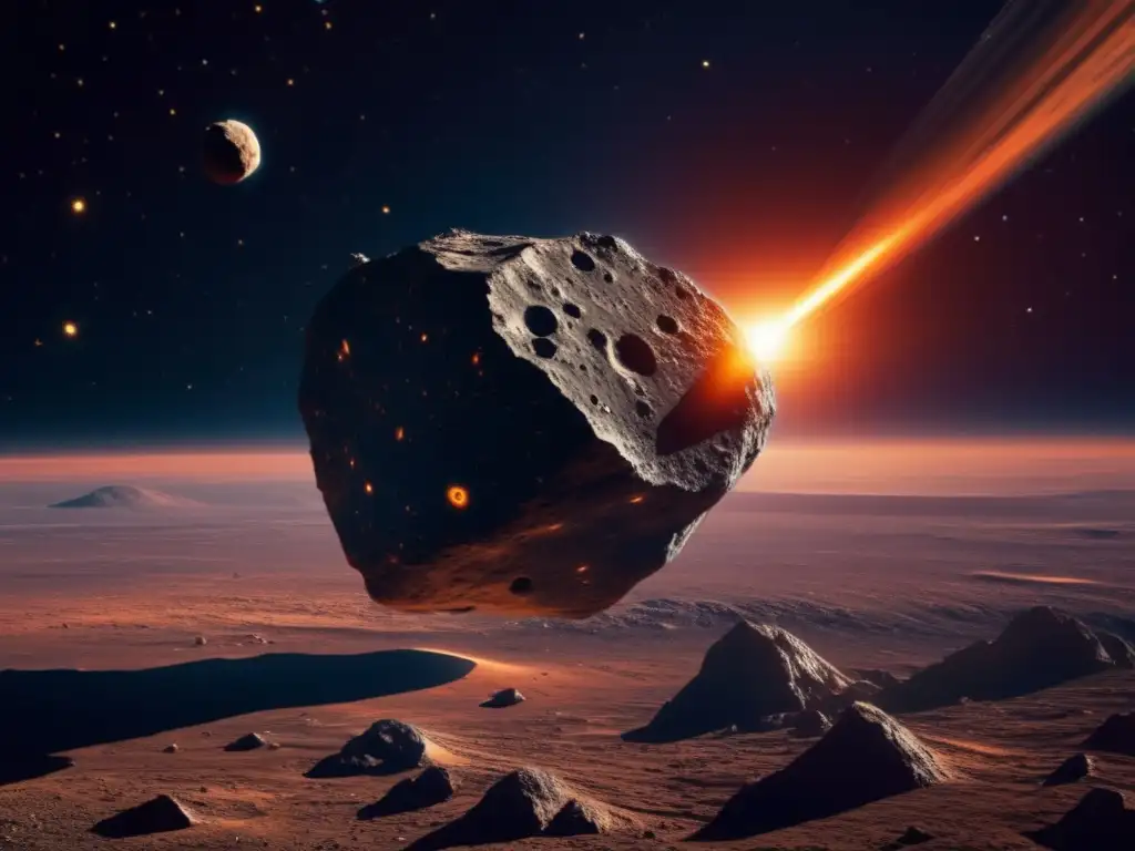 Asteroide con movimientos orbitales en misterioso espacio