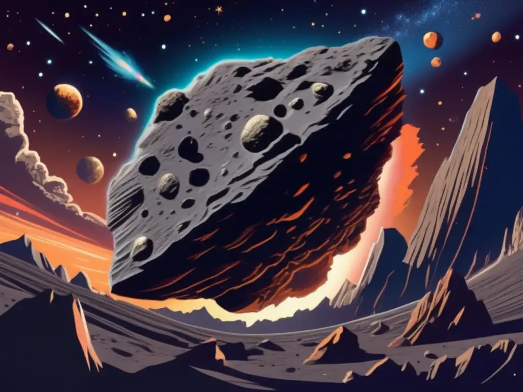 Asteroide en ruta hacia la Tierra, impacto inminente