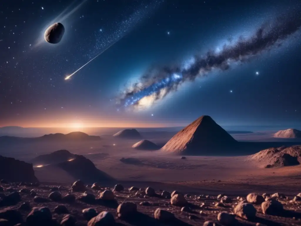 Asteroide seguro vs amenaza real: una imagen impresionante del universo que destaca la delicada diferencia entre belleza y peligro