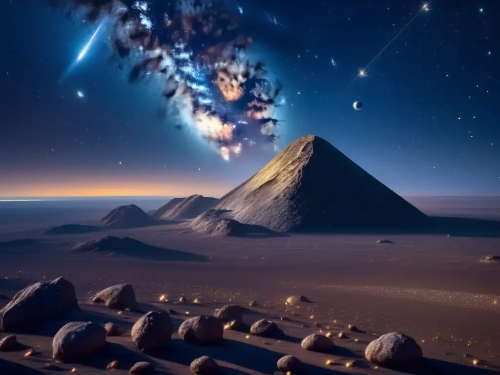 Asteroideología en el currículo educativo: Awe-inspiring 8k imagen celeste con asteroides y detalles únicos