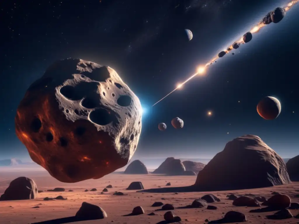 Asteroides binarios en dimensiones: espectacular imagen 8k ultradetallada muestra sistema de asteroides en el espacio