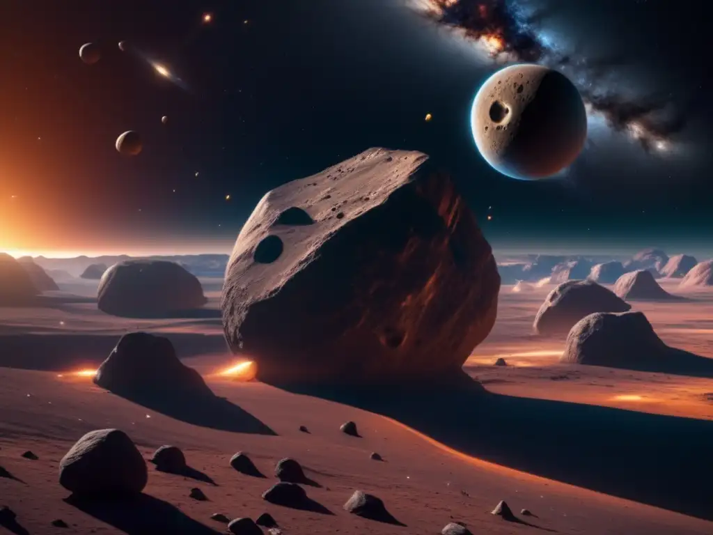 Exploración y colonización de asteroides binarios: Imagen asombrosa en 8K muestra vastedad del espacio