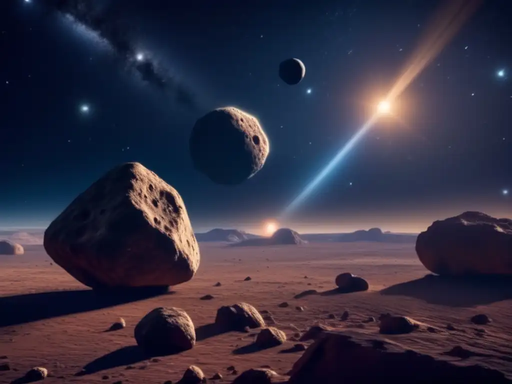 Asteroides binarios: parejas cósmicas misteriosas en un deslumbrante paisaje espacial