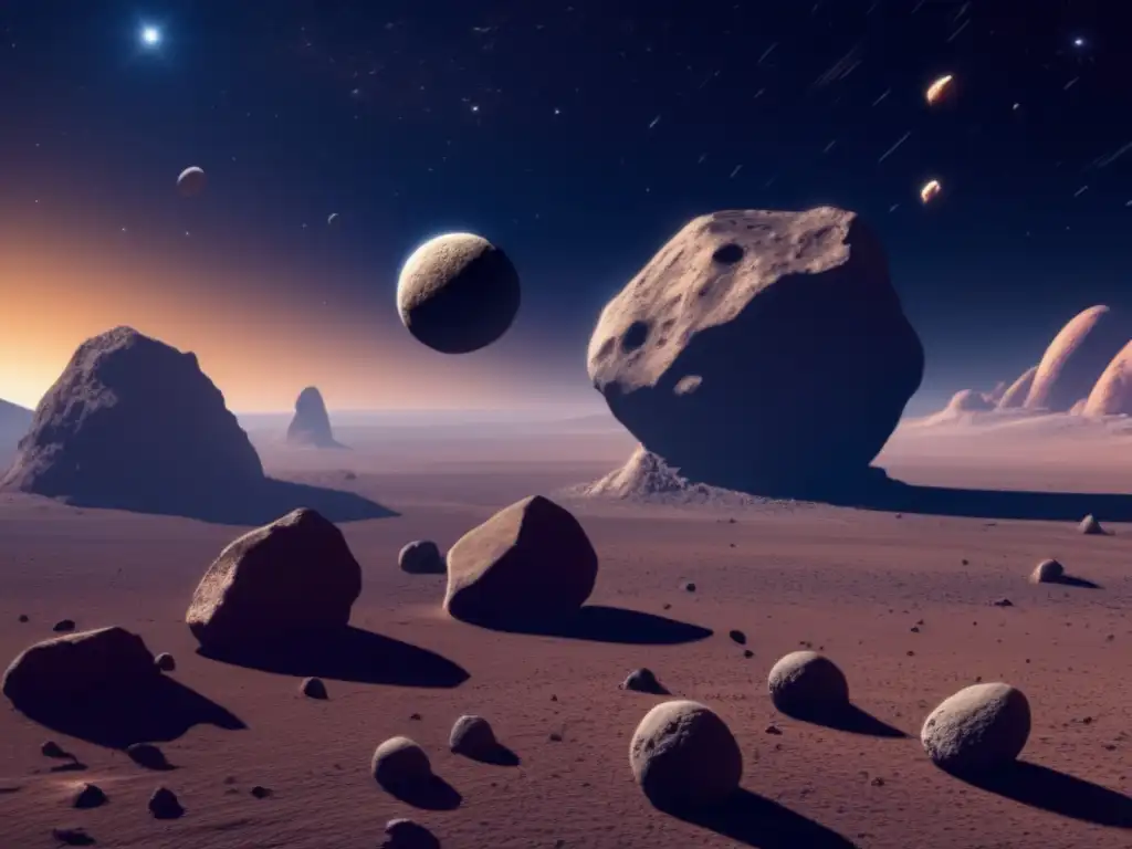 Asteroides binarios en formación, sistema solar