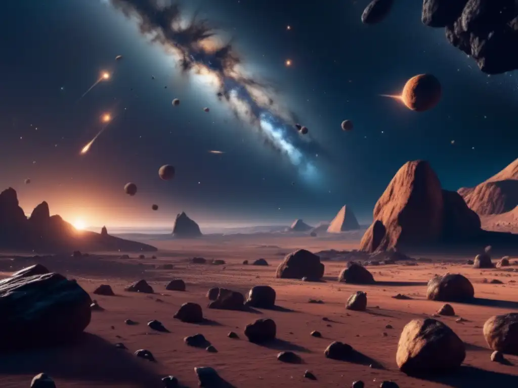 Asteroides: desintegración o colisión en el vasto espacio estelar