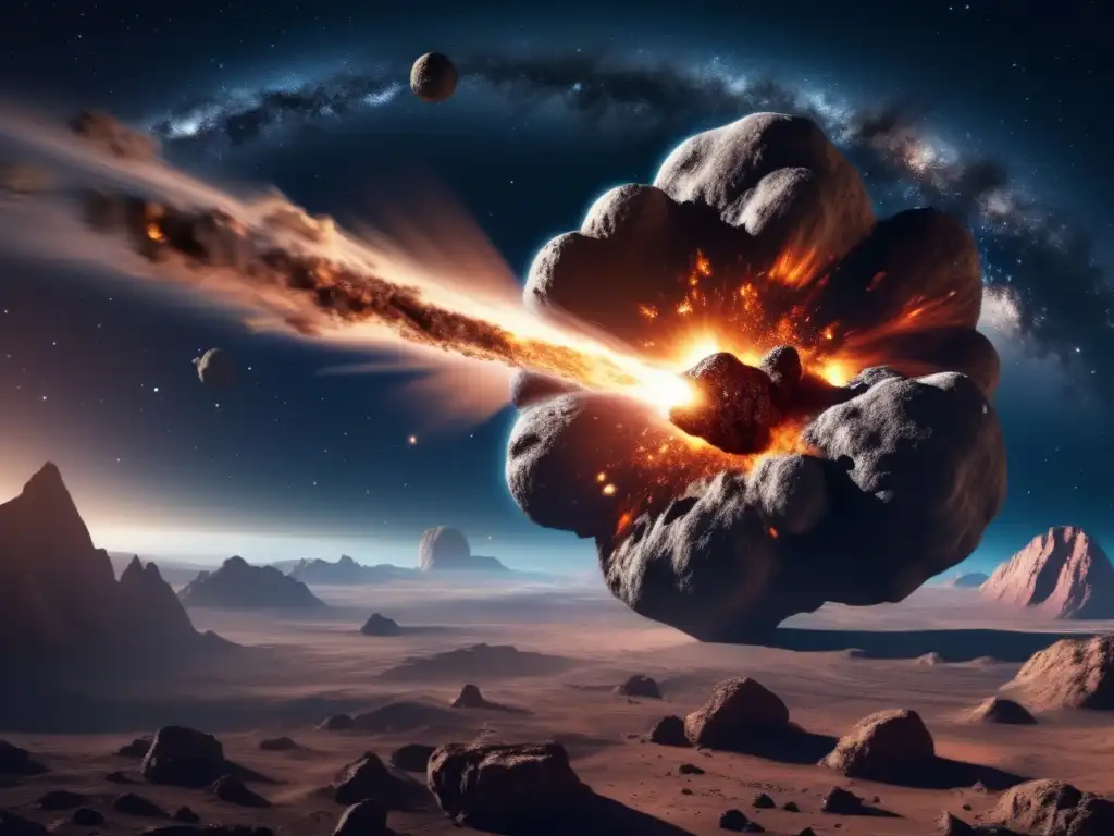 Formación planetas con asteroides: Colosal asteroide se acerca a la Tierra, creando impacto catastrófico