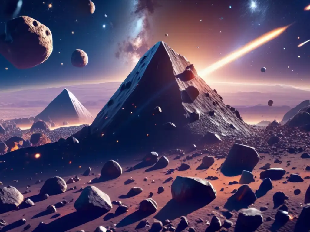 Asteroides y galaxias: una escena cósmica impresionante Asteroides: escena cósmica con diversidad y peligro de sobreexplotación