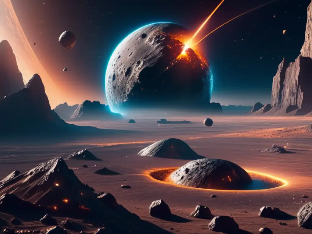 Fiscalización de la explotación de asteroides en un escenario espacial futurista con asteroide rico en recursos y avanzada tecnología minera