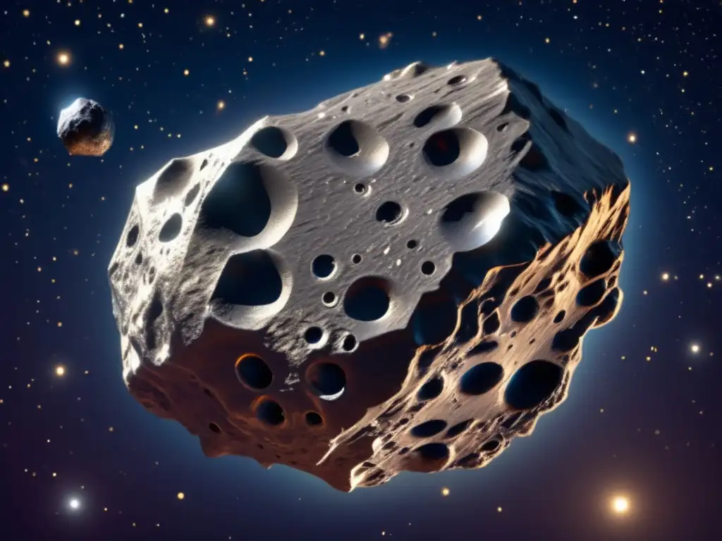 Composición metálica de asteroides en el espacio estelar