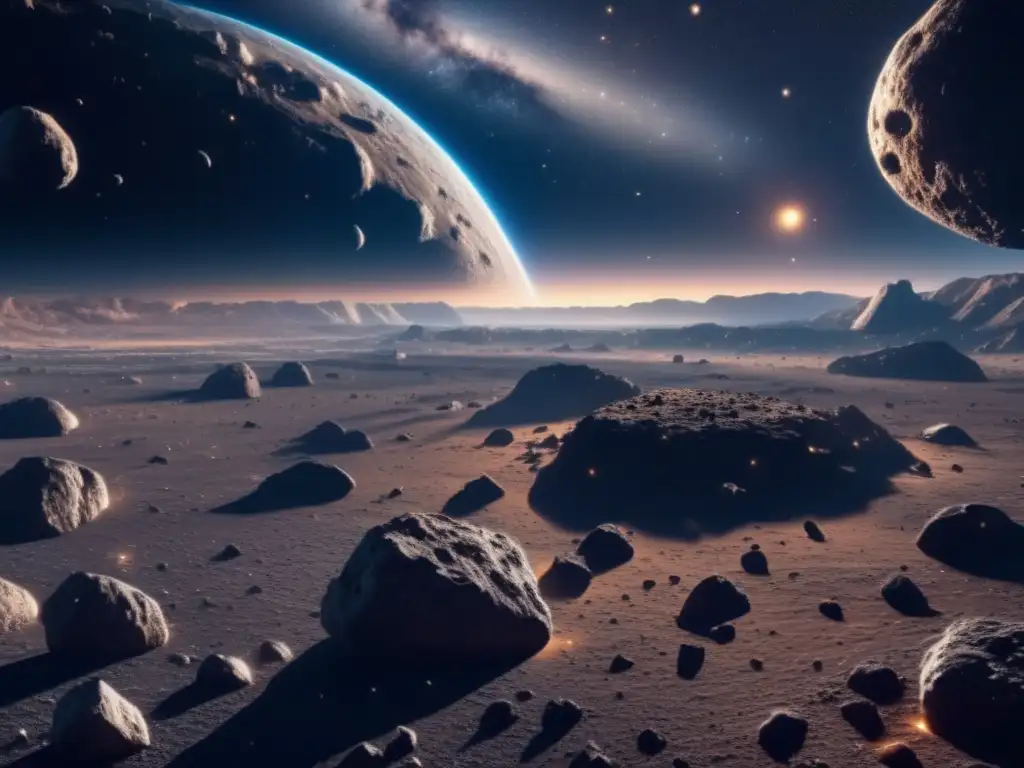 Asteroides en el espacio: mina futurista, riesgos y belleza
