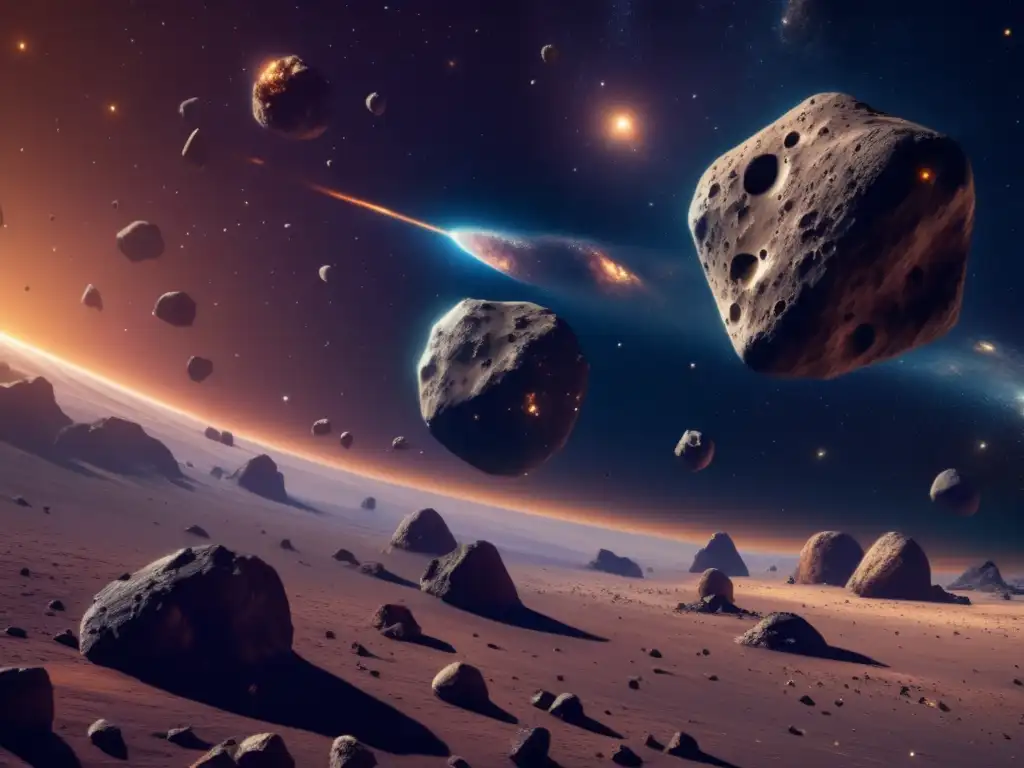 Formación asteroides: impacto y belleza