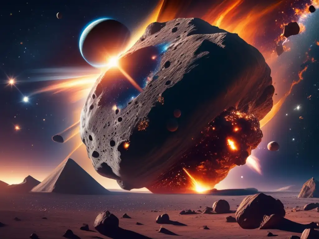 Exploración y explotación de asteroides: Impacto devastador de un asteroide en la Tierra