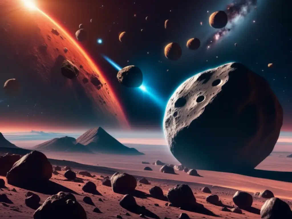Exploración y explotación de asteroides en un impresionante escenario espacial