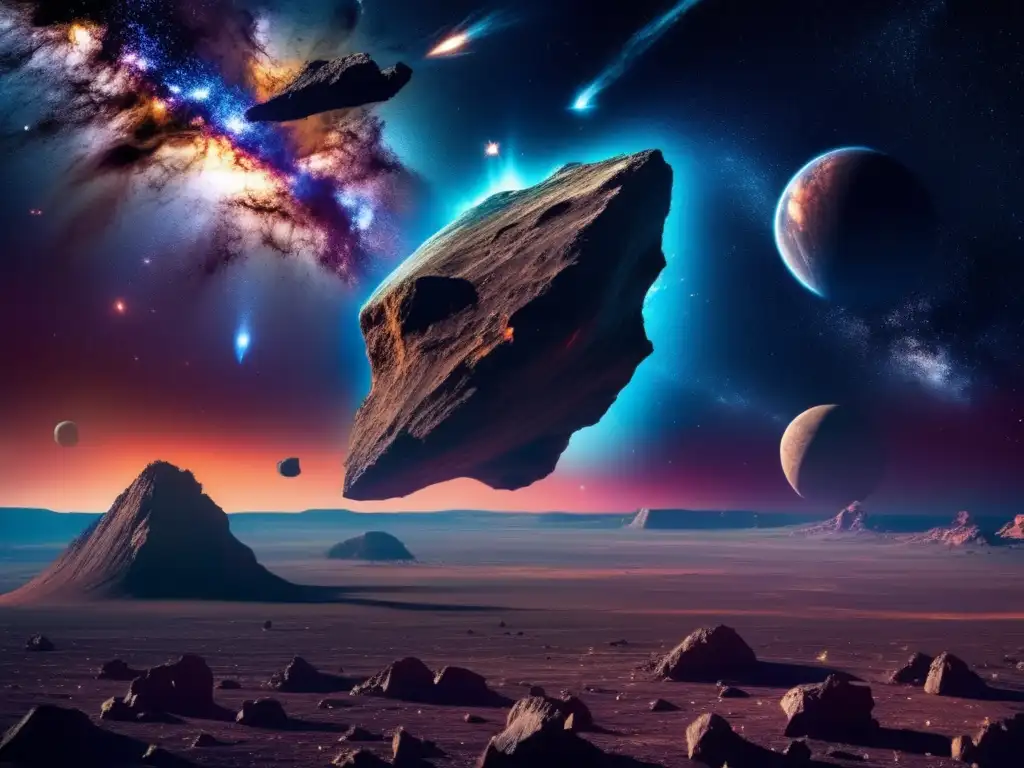 Exploración y explotación de asteroides: Impresionante imagen cinemática nos transporta al espacio profundo