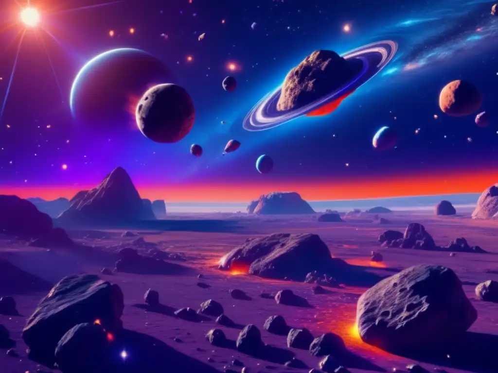 Exploración ética de asteroides en un increíble paisaje espacial