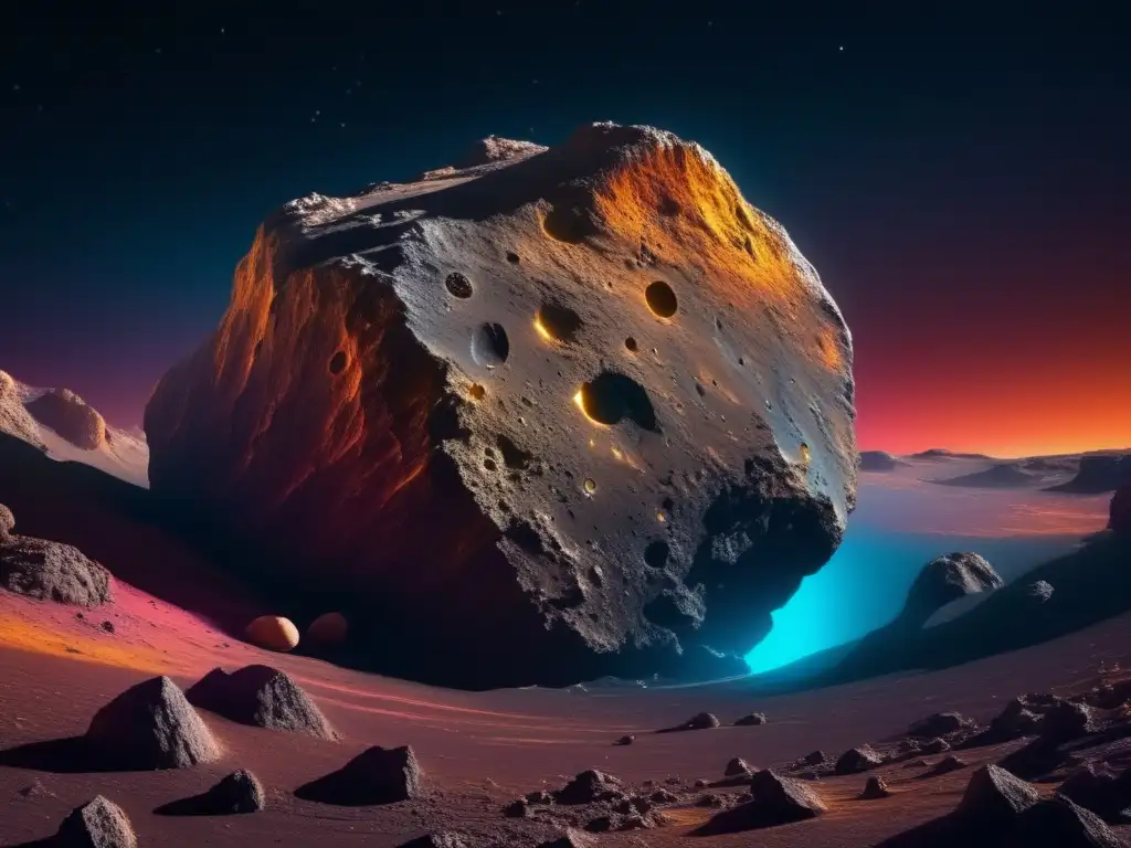Composición asteroides: laboratorio natural único, fascinante imagen 8k detallada