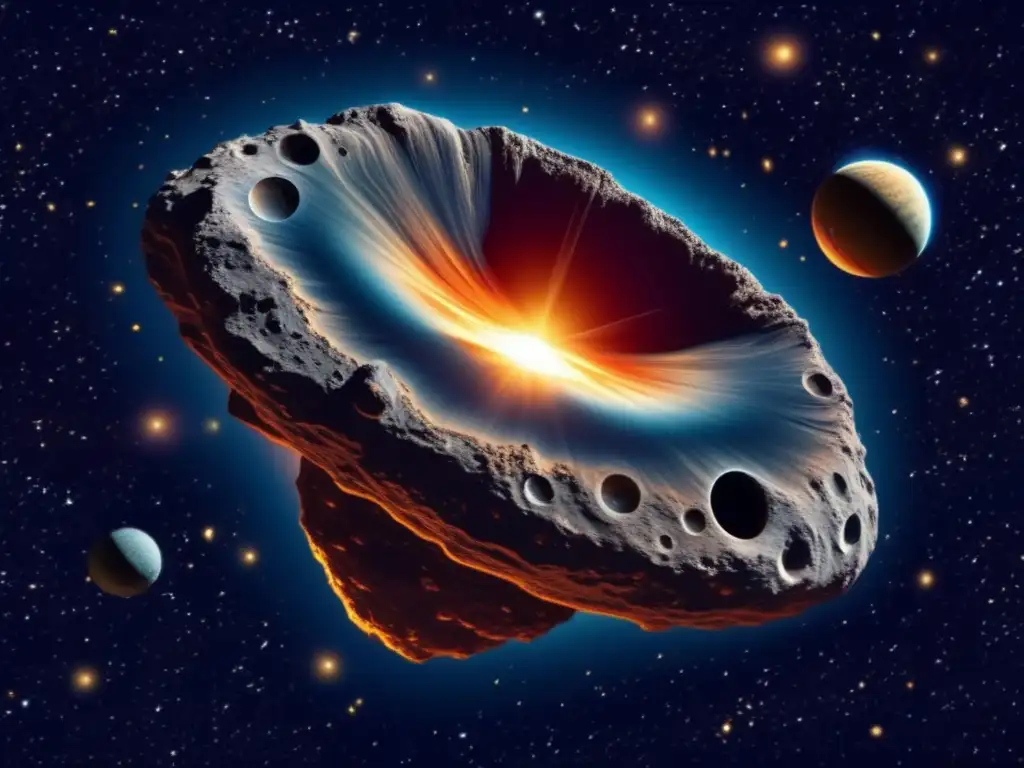 Asteroides: Majestuosidad cráteres y galaxia