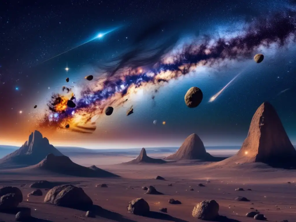 Exploración y explotación de asteroides en la majestuosidad del espacio