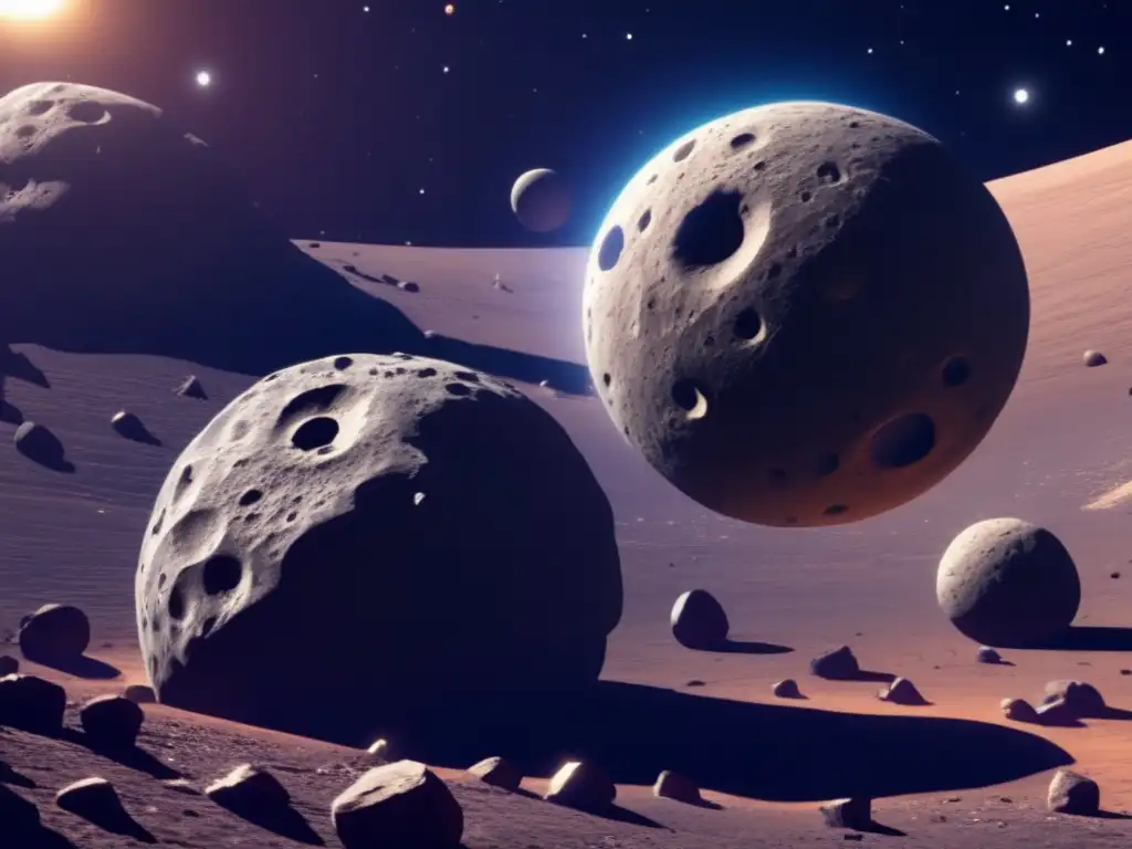 Investigación asteroides múltiples: vista impresionante sistema binario