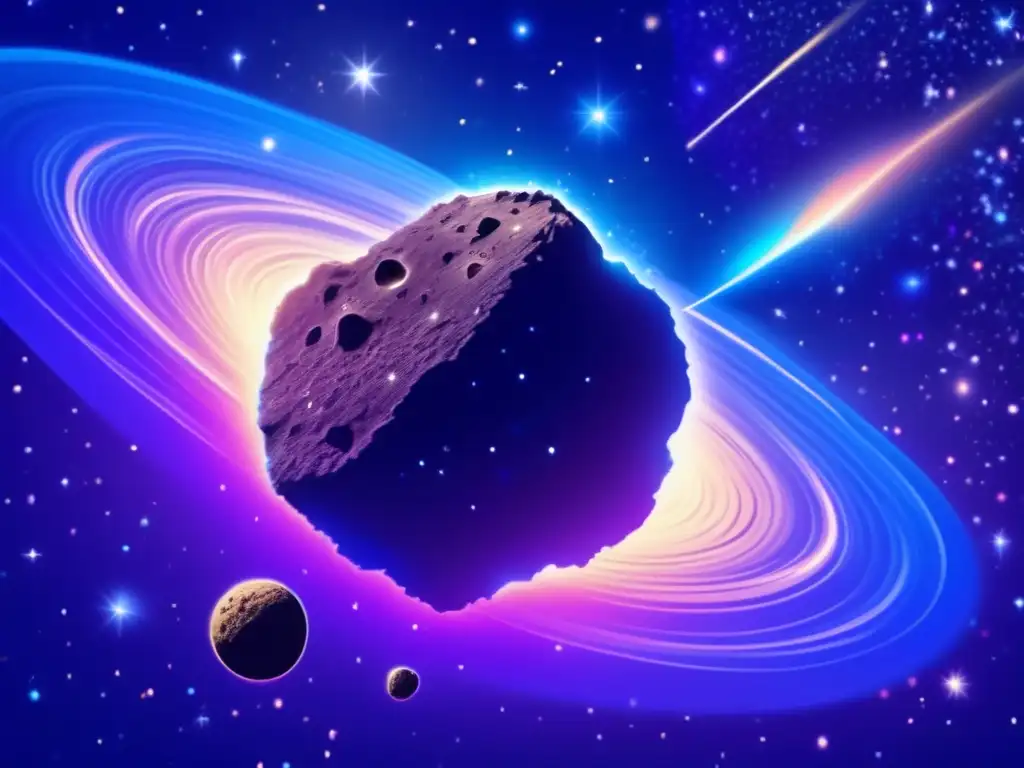 Asteroides en la narrativa moderna: Imagen detallada de un cielo nocturno oscuro lleno de innumerables estrellas brillantes