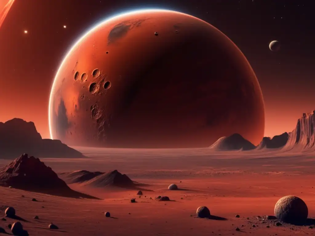 Marte impacta asteroides en órbitas: poder y realismo