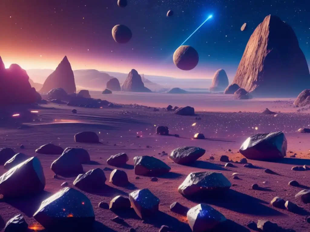 Asteroides: Explorando y aprovechando su potencial minero en un campo estelar asombroso
