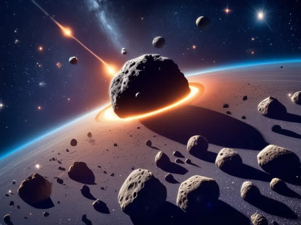 Asteroides desafían predicciones órbita en cautivadora imagen cósmica