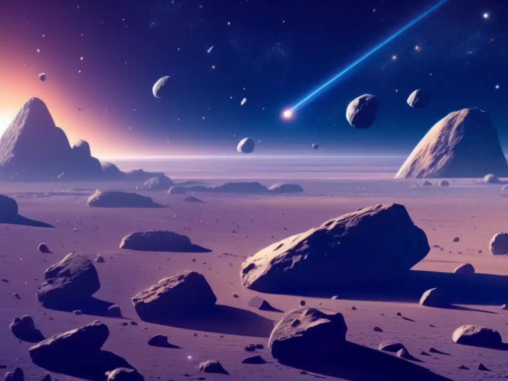 Asteroides ricos en minerales, nave futurista minera, Protocolo París Asteroides seguridad global