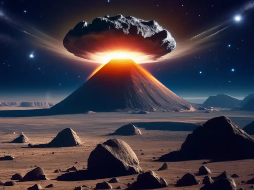 Asteroides en colisión: gigante rocoso amenazante se acerca a la Tierra, estremeciendo el espacio con fuegos y peligro