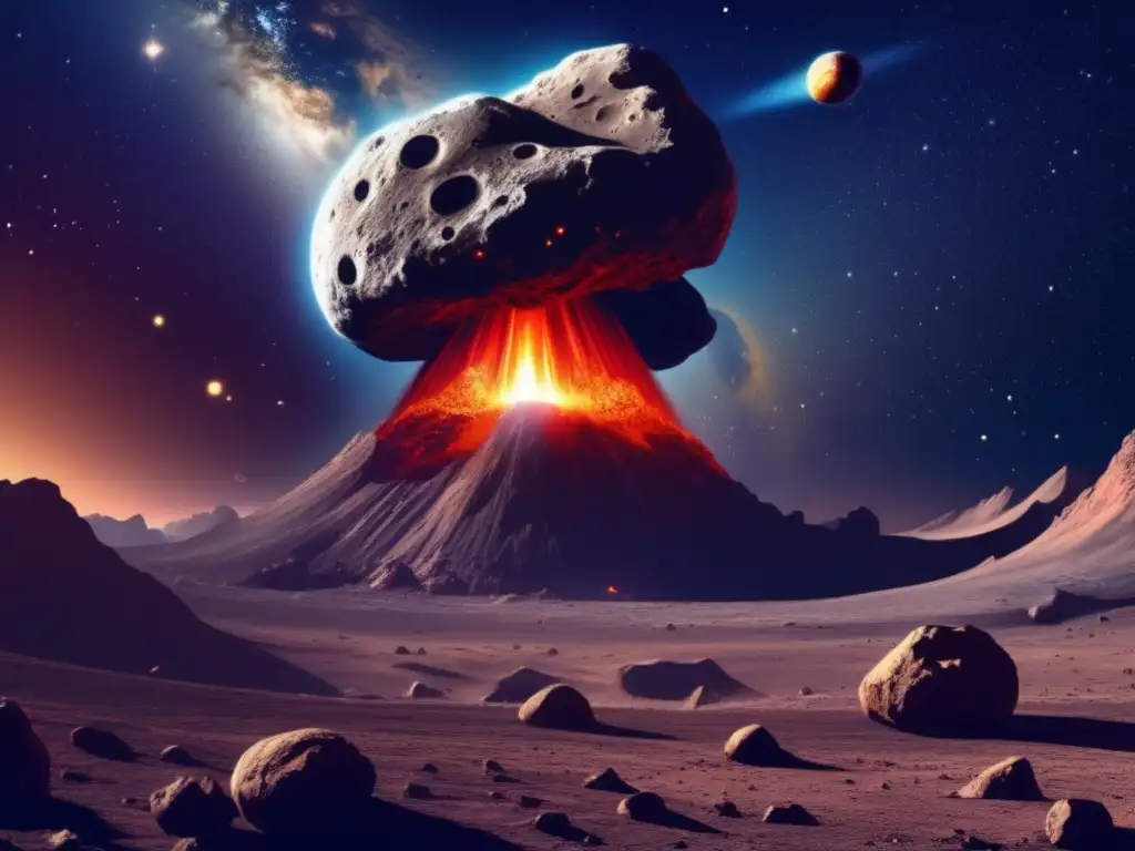 Desviar asteroides en ruta colisión: impresionante imagen del impacto inminente de un asteroide gigante hacia la Tierra
