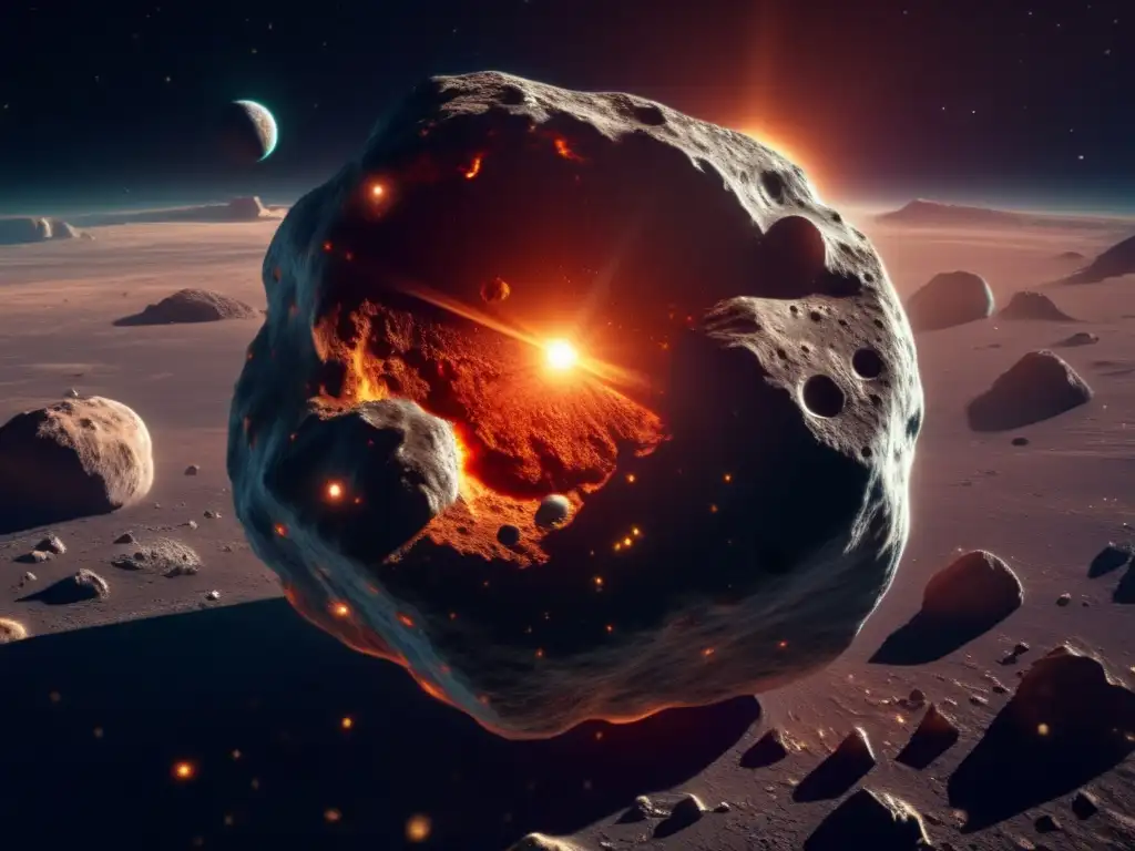 Asteroides: Secretos y Espectroscopía Avanzada en imagen 8k