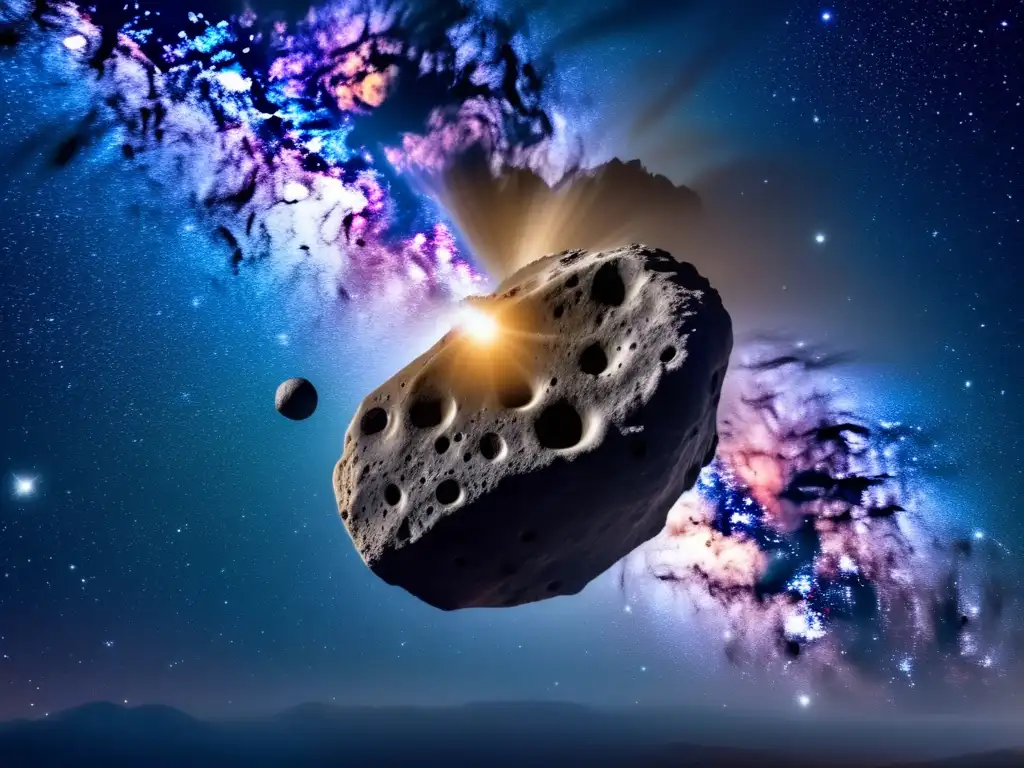 Asteroide iluminado en la Vía Láctea Asteroides y secretos: orígenes del sistema solar revelados