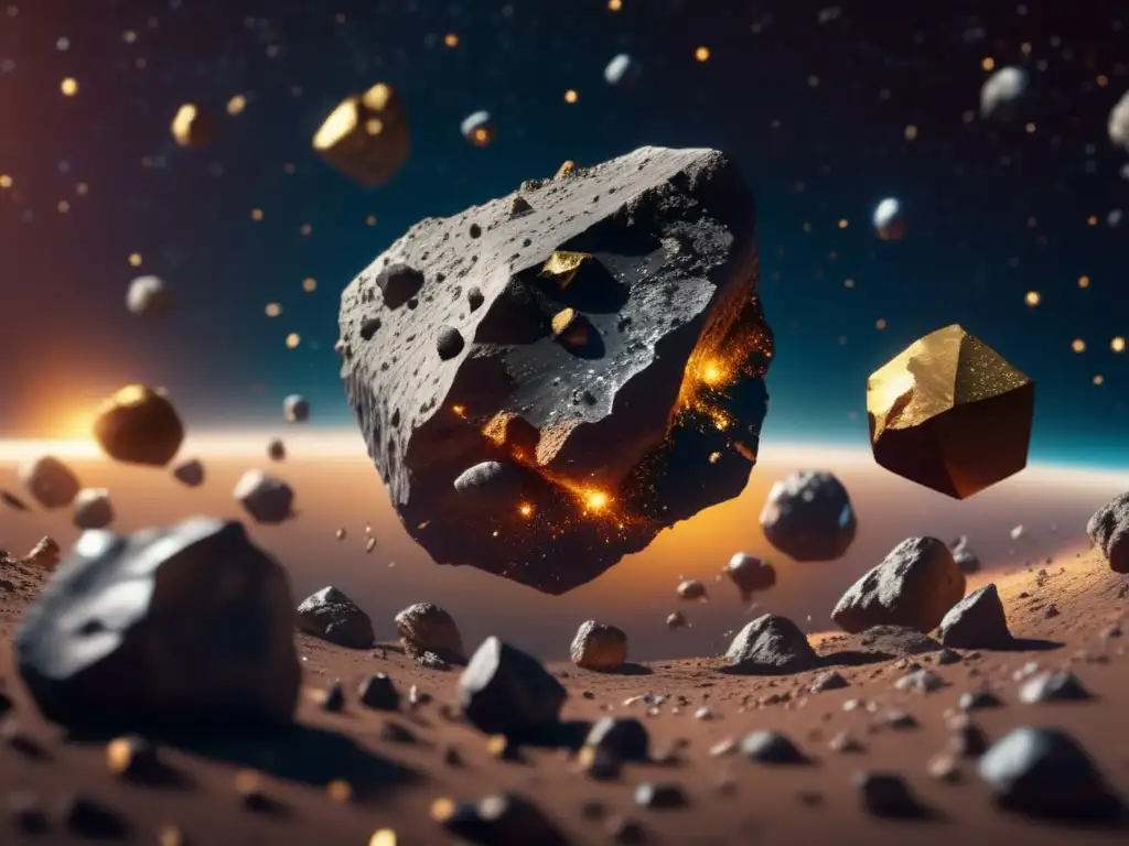 Asteroides tipo M y oro cósmico en el espacio