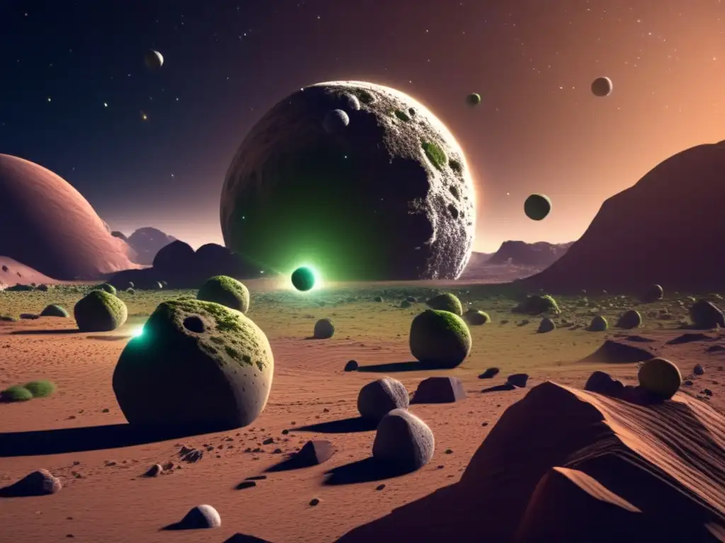 Simulación de asteroides Troyanos orbitando alrededor de un planeta central